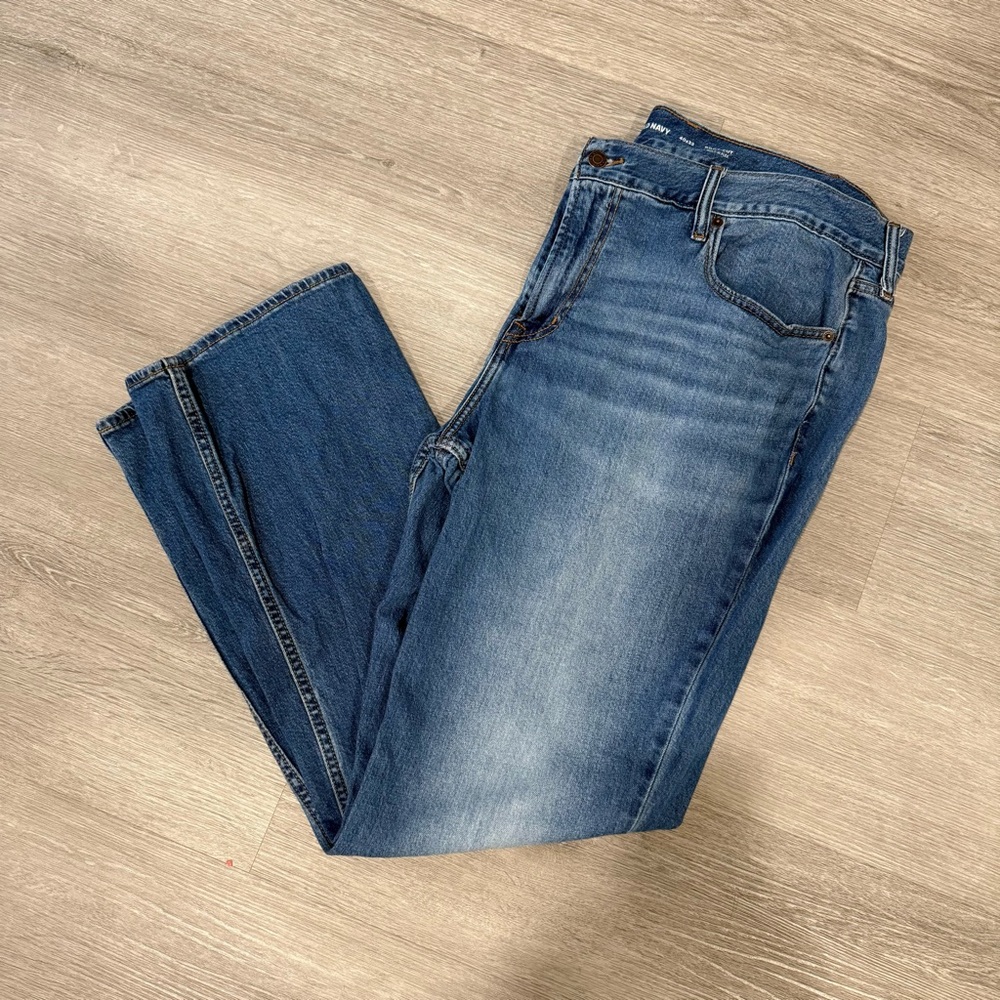 Old Navy Men's Straight Blue Jeans